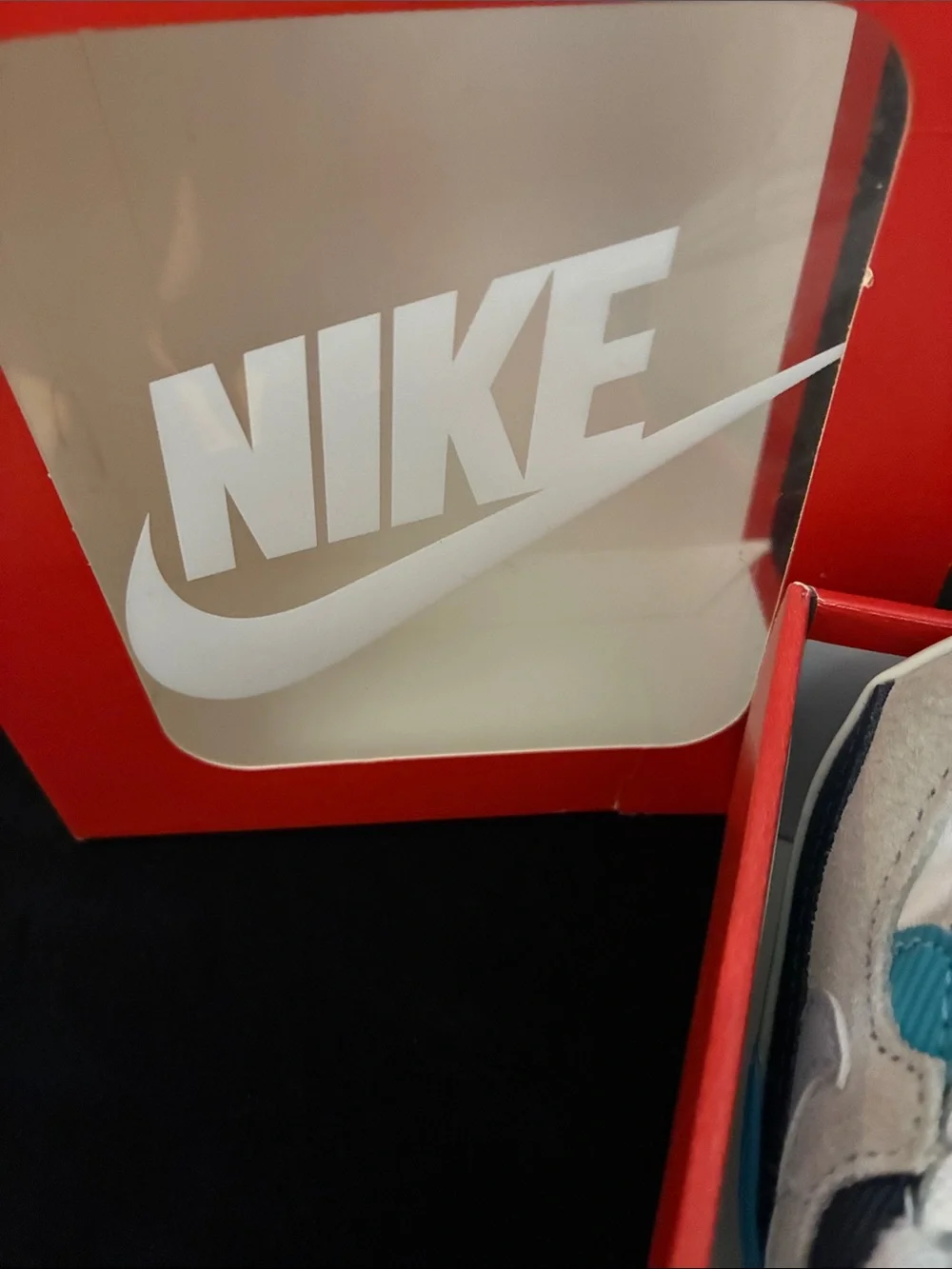 Nike Baby White & Teal Crib Sneakers